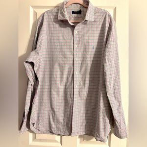 Ralph Lauren Polo Men's Long Sleeve Button-Down Oxford Shirt. Size 18/46
